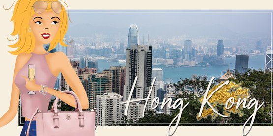 Hong Kong the peak views skyline tracey shopping with champagne glad rags cabin bags